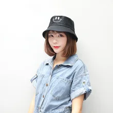 Летняя шляпа Женская Мужская Панама смайлик дизайн плоский солнцезащитный козырек рыбалка, рыбак Боб шляпа Chapeu Femmes хип хоп