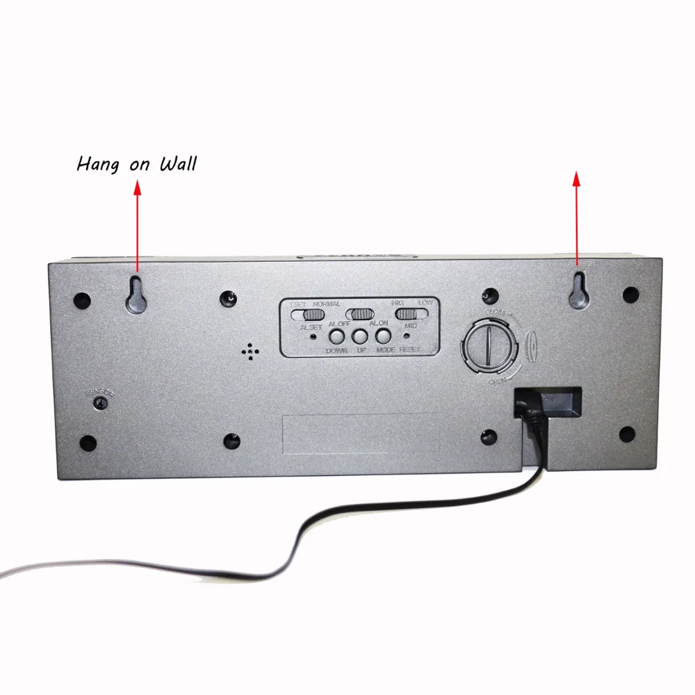 Big Jumbo Digital LED Walll Clock Large Display Wall Decoration Clock Multifunction Table Calendar  - 32534575196