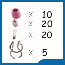 P60 WSD-60P LCH плазменный резак режущий Факел Расходные материалы комплект наконечники сопел для плазменной сварки 1,2 60Amp Pilot ARC