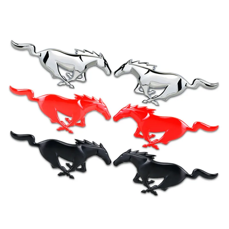 

Running Horse Maxima Badge Car Styling Refitting Chrome Metal Emblem Sticker for Ford Focus Mustang Mondeo Ecosport Left Right