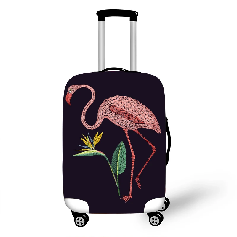 Эластичные багажные Защитные Чехлы 18-32 чехол для чемодана Защитный Чехол чемодан Чехлы для путешествий xl аксессуары фламинго - Цвет: F
