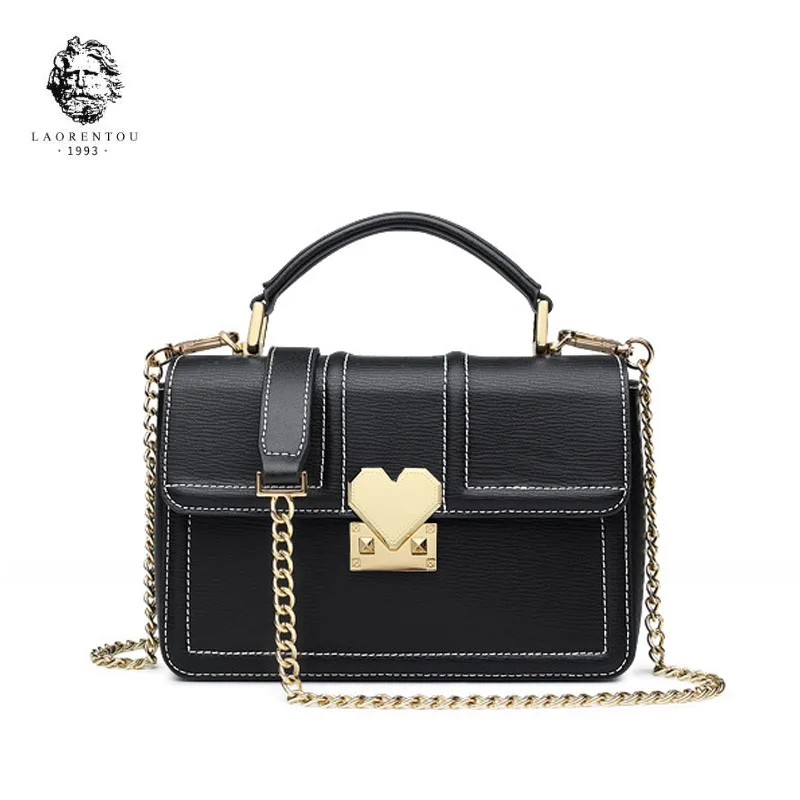 

LAORENTOU Brand handbags Fashion Shoulder Messenger Bag 2018 new fashion small square package Chain bag handbag