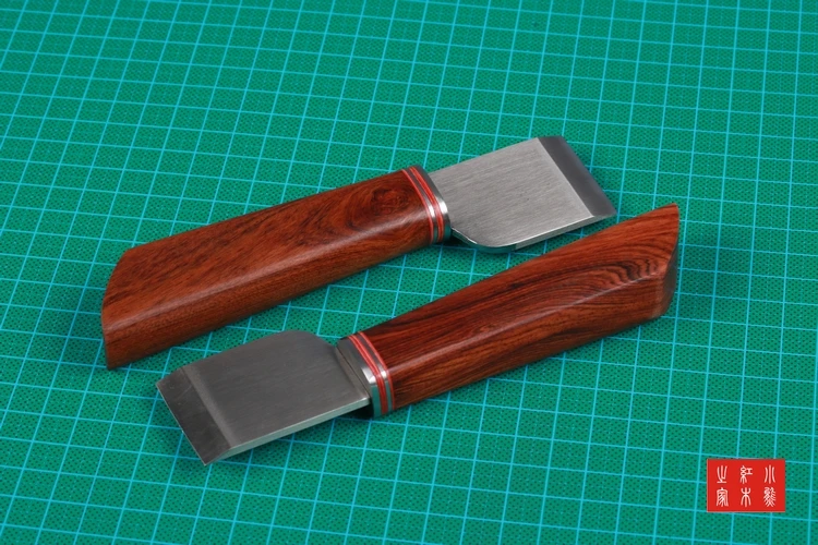 

Leather Cutting Tool Knife AUS-8A Leather Crafts Tool solid wood handle top quality