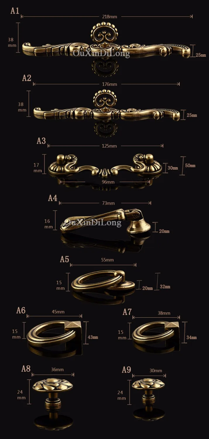 Горячая 20 шт Европейский Американский стиль кухонные мебельные ручки античные для шкафа ящика шкафа ручки и ручки