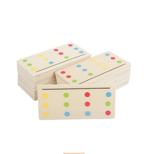 GEEK KING Montessori children's wooden puzzle teaching aids logic thinking training four-color game math t toys