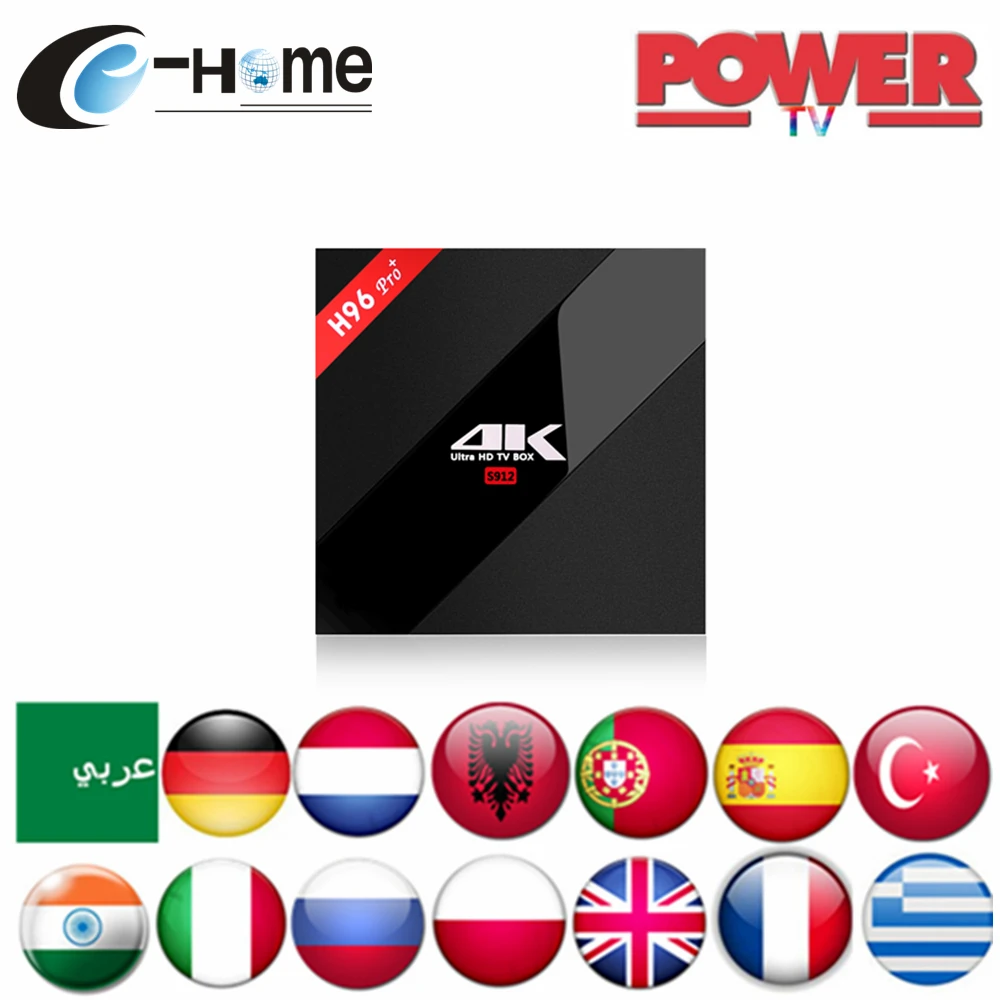 Prix pour H96 Pro + (3G + 32G) Puissance IPTV S912 Android 6.0 Arabe Espagne Français Allemagne Pays-Bas Portugal Italien Adulte xxx Europe IPTV Boîte Prix pour H96 Pro + (3G + 32G) Puissance IPTV S912 Android 6.0 Arabe Espagne Français Allemagne Pays-Bas Portugal Italien Adulte xxx Europe IPTV Boîte