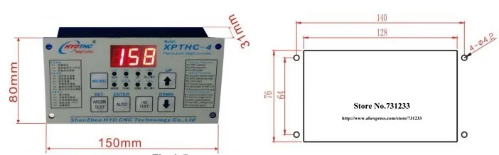 HYD XPTHC-4H дуги Напряжение плазменной резки контроллер дуги фонарь Высота контроллер ТГК для плазменной резки с ЧПУ