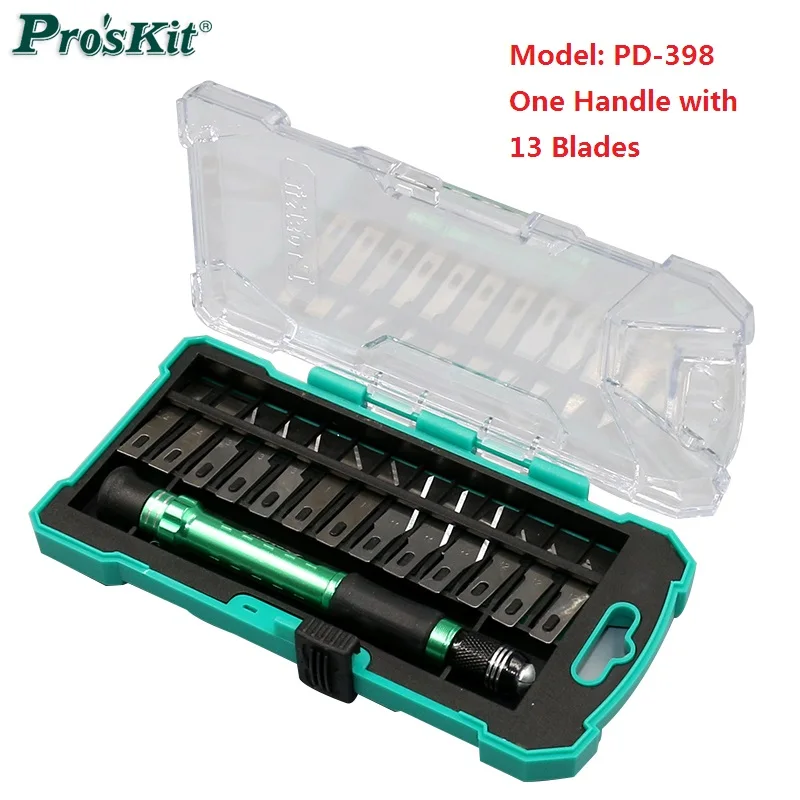 Набор ножей ProsKit Multifuction Deluxe Hobby Сменные Лезвия для прецизионный нож|hobby knife|precision