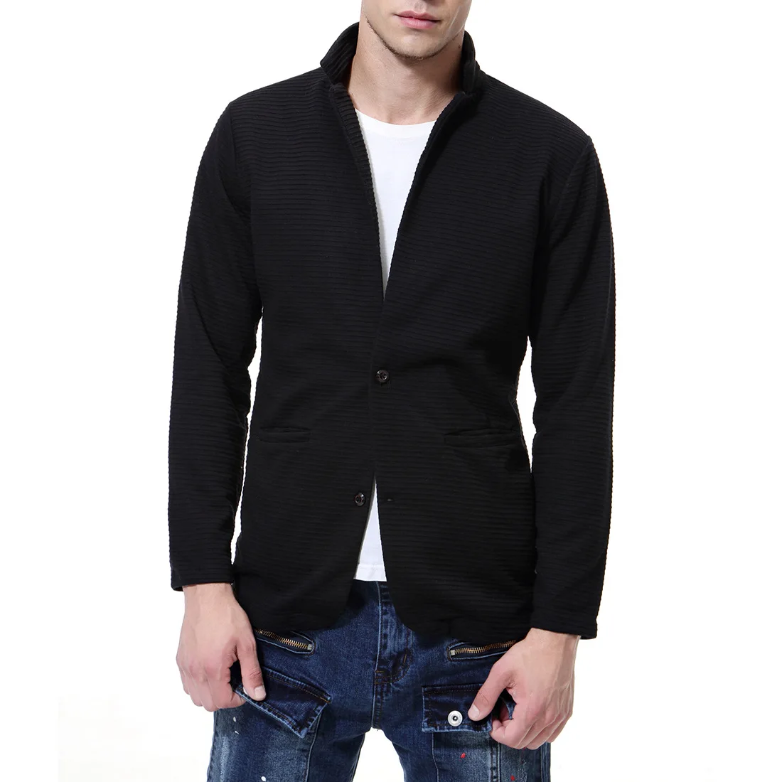 New fashion military button Jacket long sleeves Spring Autumn Mens Casual Clothes dropshipping hot sale top Coat plus size S~5XL