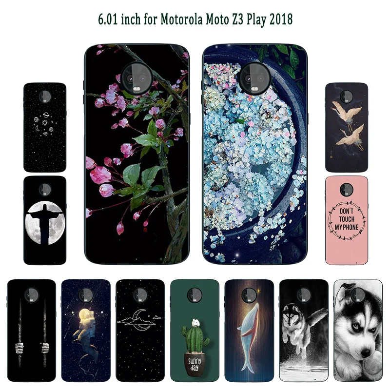 Чехол для Motorola Moto Z3 Play 2018 мягкий термополиуретановый чехол с полным защитным