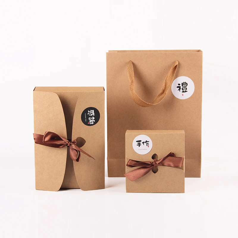 4-Size-Black-Brown-Kraft-Paper-Boxes-with-Bowknot-Baking-Food-Carton-Box-Cookies-Mooncake-Chocolate (2)