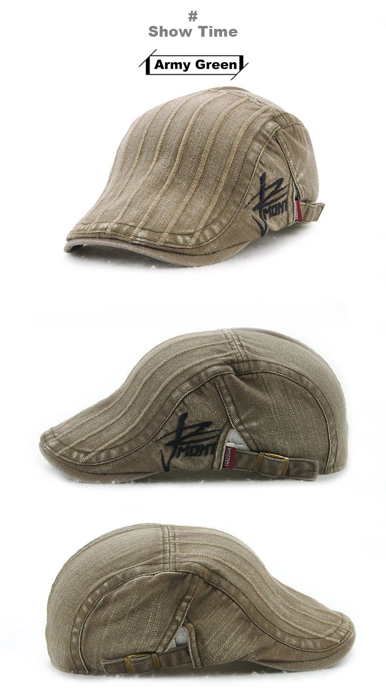 Howyouth - HowYouth Unisexe Béret De Loisirs Chapeau La Tweed Réglable Casquettes Visières Pour