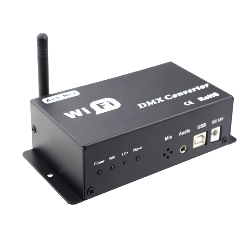 Led 12v wifi led контроллер dmx 512 преобразует сигнал в с помощью IOS или Android системы