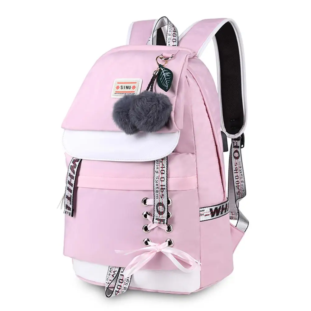 

Women Casual Large Capacity Backpack Female Travel Backpack Waterproof Nylon School Student Backpacks Girl Leisure Bags