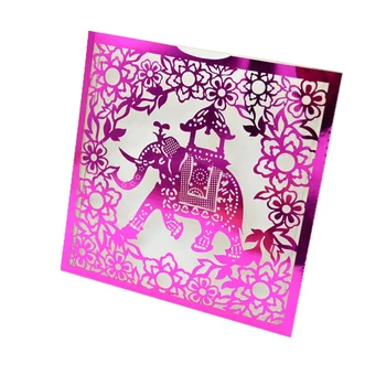 

new wedding invitation card laser cut elephant pocket card wedding invitation