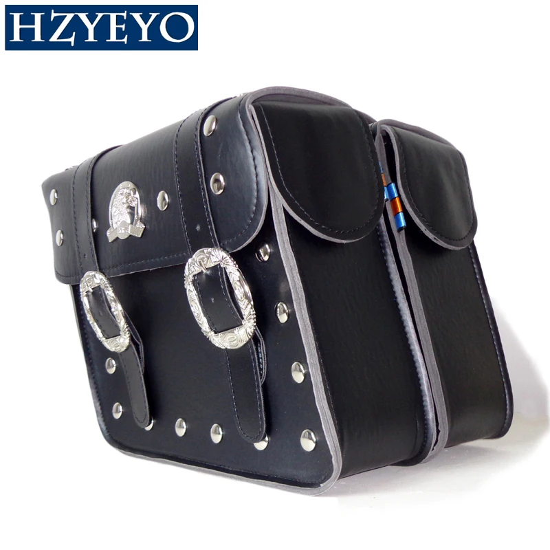 HZYEYO 2 x universal Motorcycle Saddlebags Saddle Bags ( left + right
