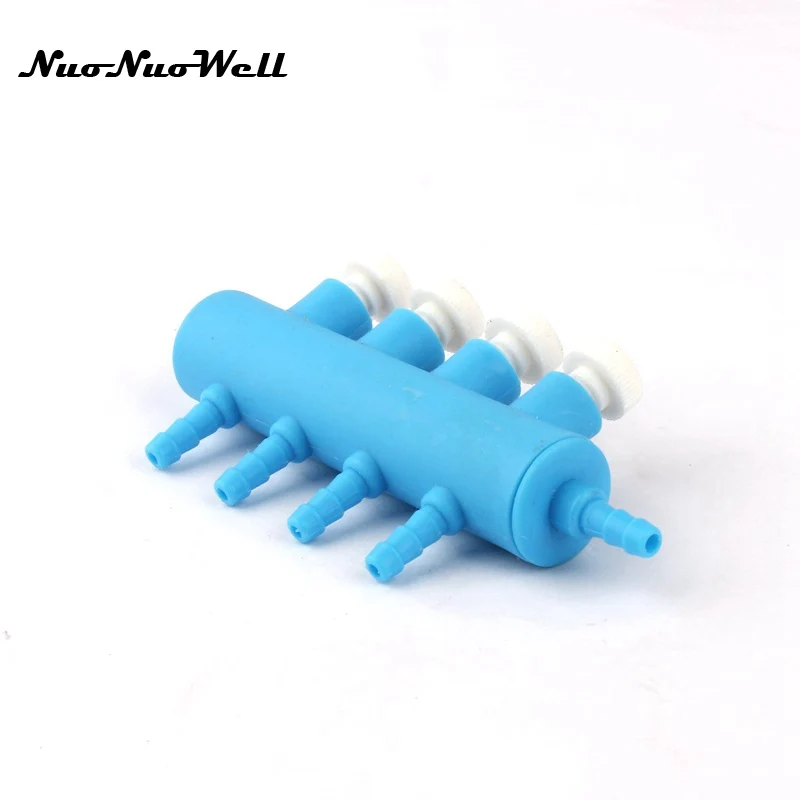 1pcs NuoNuoWell 4 Way Diameter 5mm Air Pump Splitter Valve Aquarium