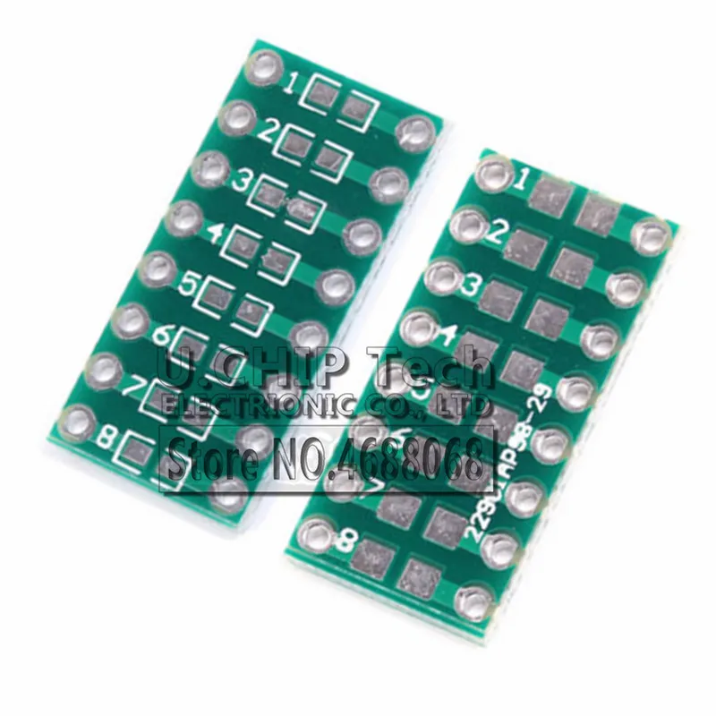 

10pcs/lot 0805 0603 0402 to DIP PCB Transfer Board DIP Pin Board Pitch Adapter keysets