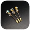 Unique Hand-made Glass Beads Lapel Pins/Hijab Pins Wholesale ► Photo 2/4
