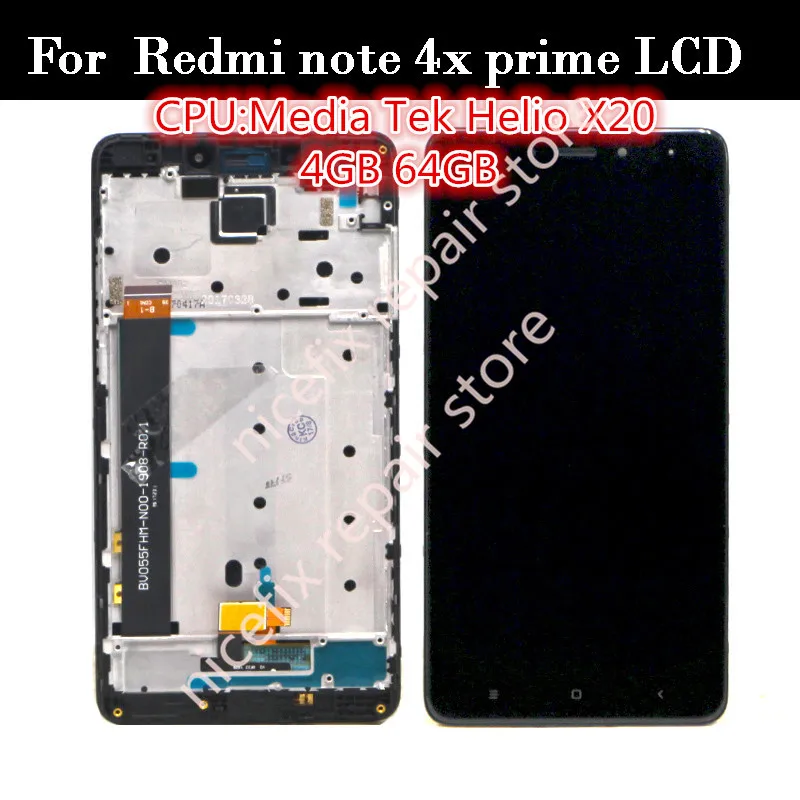 

100% Tested High Quality Black/White/Gold For Xiaomi Redmi note 4X pro prime LCD Display + Touch Screen Digitizer Assembly