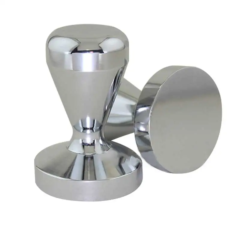 الفولاذ المقاوم للصدأ القهوة عبث باريستا إسبرسو شقة العبث 51mm 49mm قاعدة واضحة الجسم الصحافة Coffeeware مقهى متجر أداة