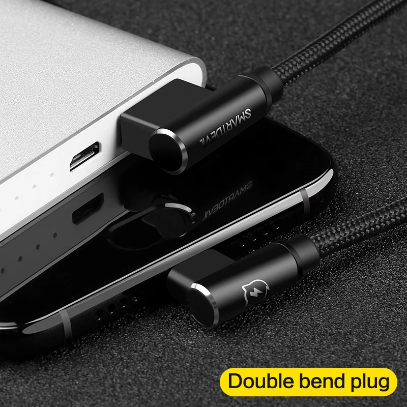USB кабель SmartDevil типа C 90 градусов 0 25 м|Кабели для мобильных телефонов| |