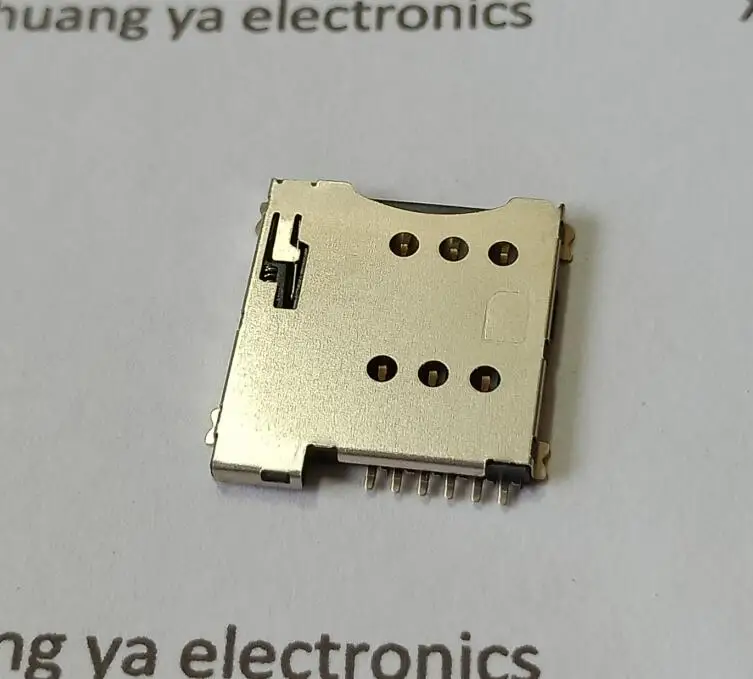 

6P Push-push type small MICRO SIM card socket holder seat slot