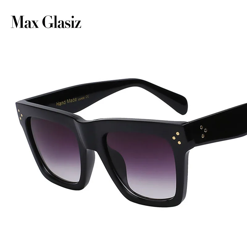 MAX glasiz Винтаж квадратный Солнцезащитные очки для женщин Для женщин Градиент Защита от солнца очки Для женщин оттенков Брендовая