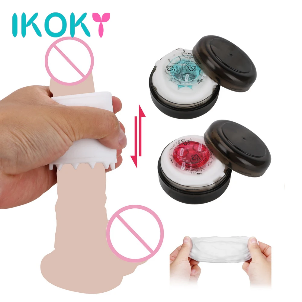 IKOKY Male Masturbator Portable Vagina Real Pussy Masturbatory Cup Sex Toys for Men Penis Trainer Penis Delay Massager