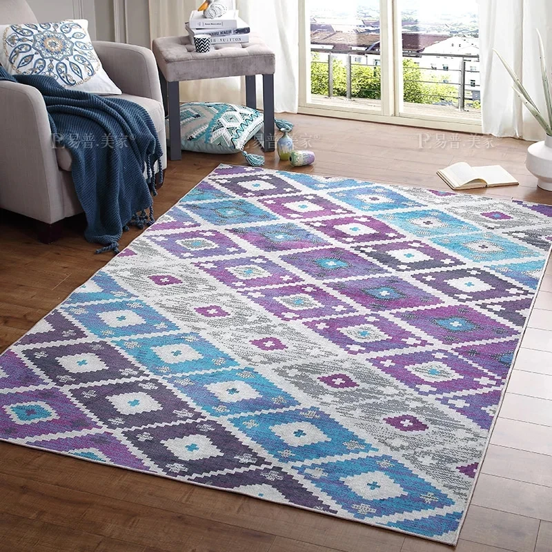 Большие размеры американский стиль гостиная ковер 160*230 см, Nordic простой стиль украшения прикроватные ковер, легкий уход земле коврик