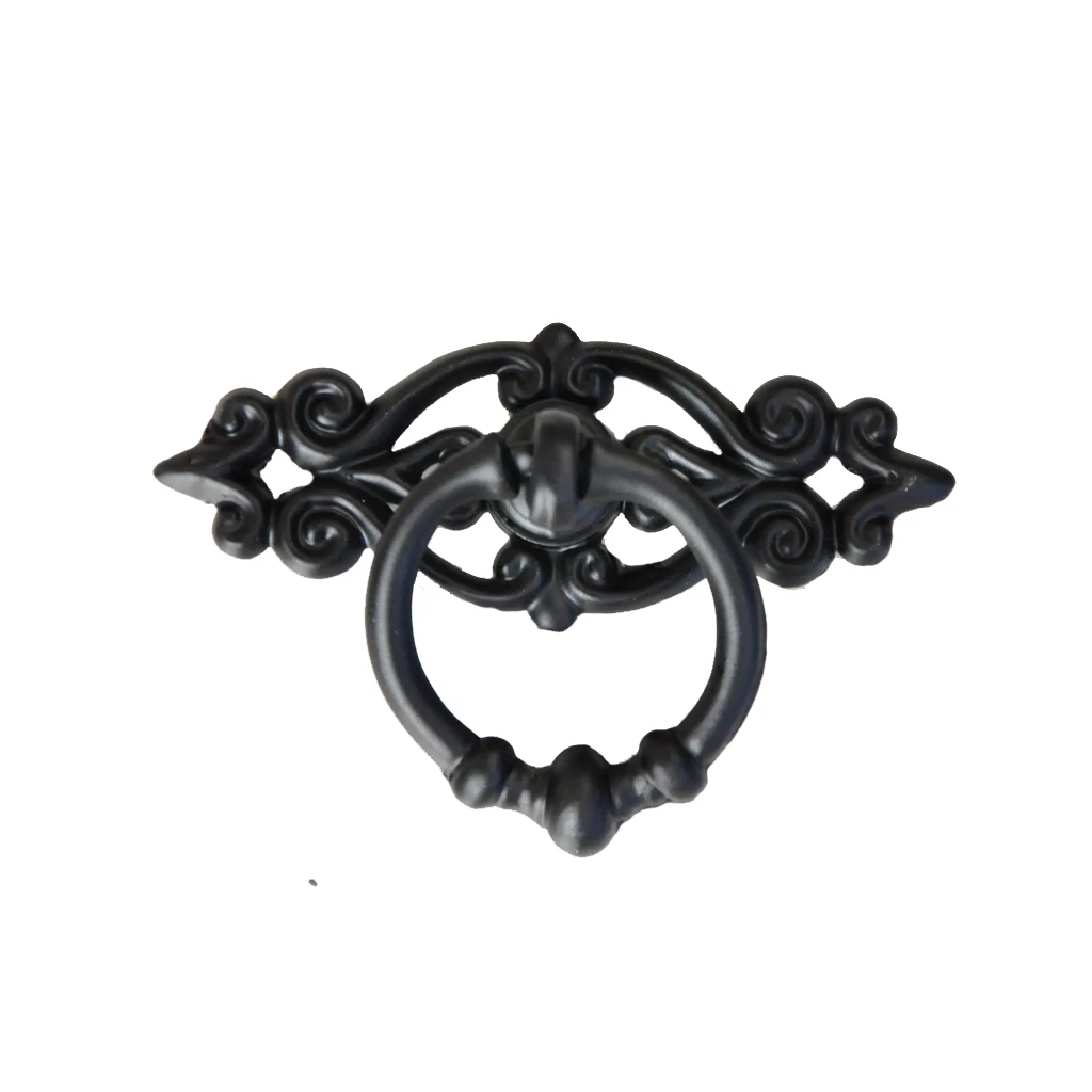 5pcs Antique Black Cabinet Door Drawer Cupboard Pulls Handle Knob Hardware