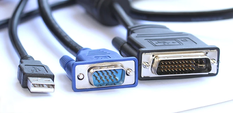 Vga cable adapter Vga cable DVI M1-DA 30+5 pin to VGA Dual link+ USB Projector cable 1.7m