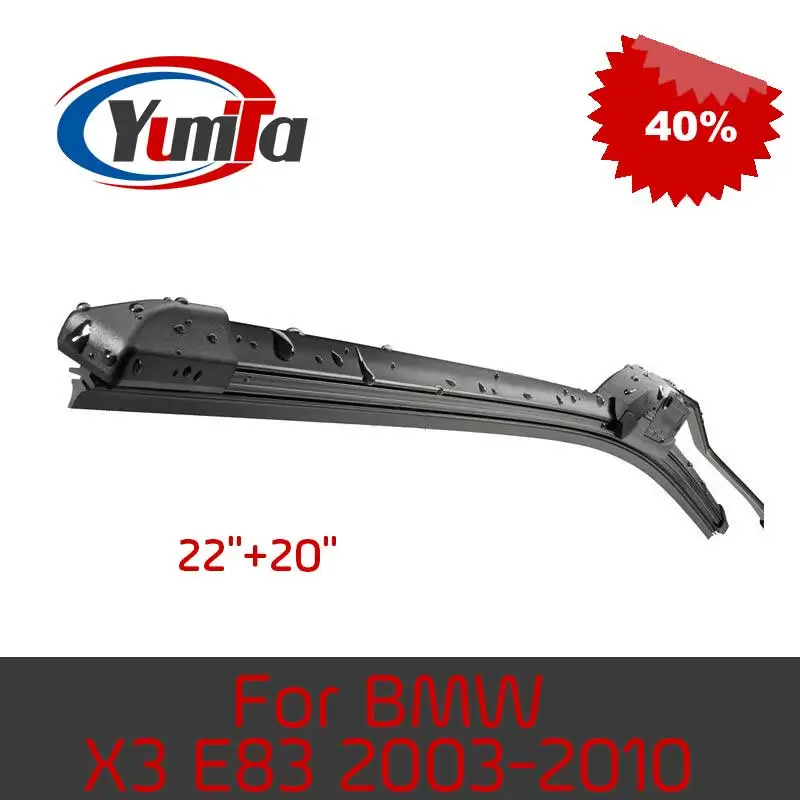 Combo Silicone Rubber Wiper Blade For BMW X3 E83 2003-2010 22''+20'' Windscreen Wipers Car Accessories | Автомобили и