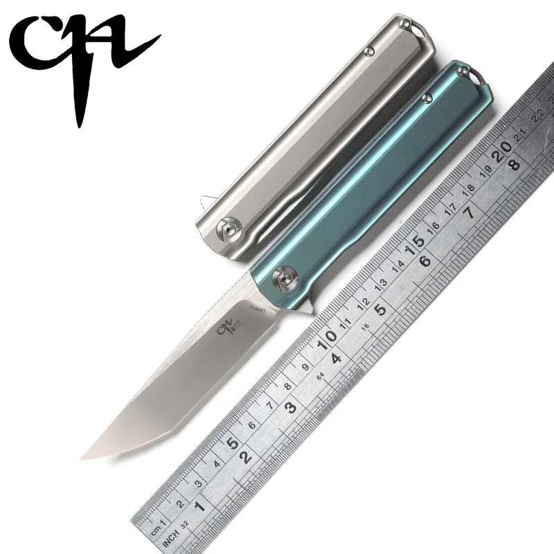 

CH 3513 Folding knife M390 blade tactical ball bearing washer titanium outdoor survival camping hunting pocket knives EDC tools