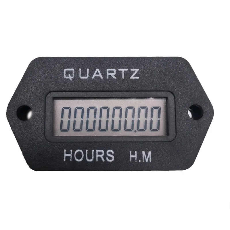 

LCD Digital Hour Meter Accumulate timer counter 999999.59 snap in Vehicle Boat Truck Motorcycle for generator DC 12-36V