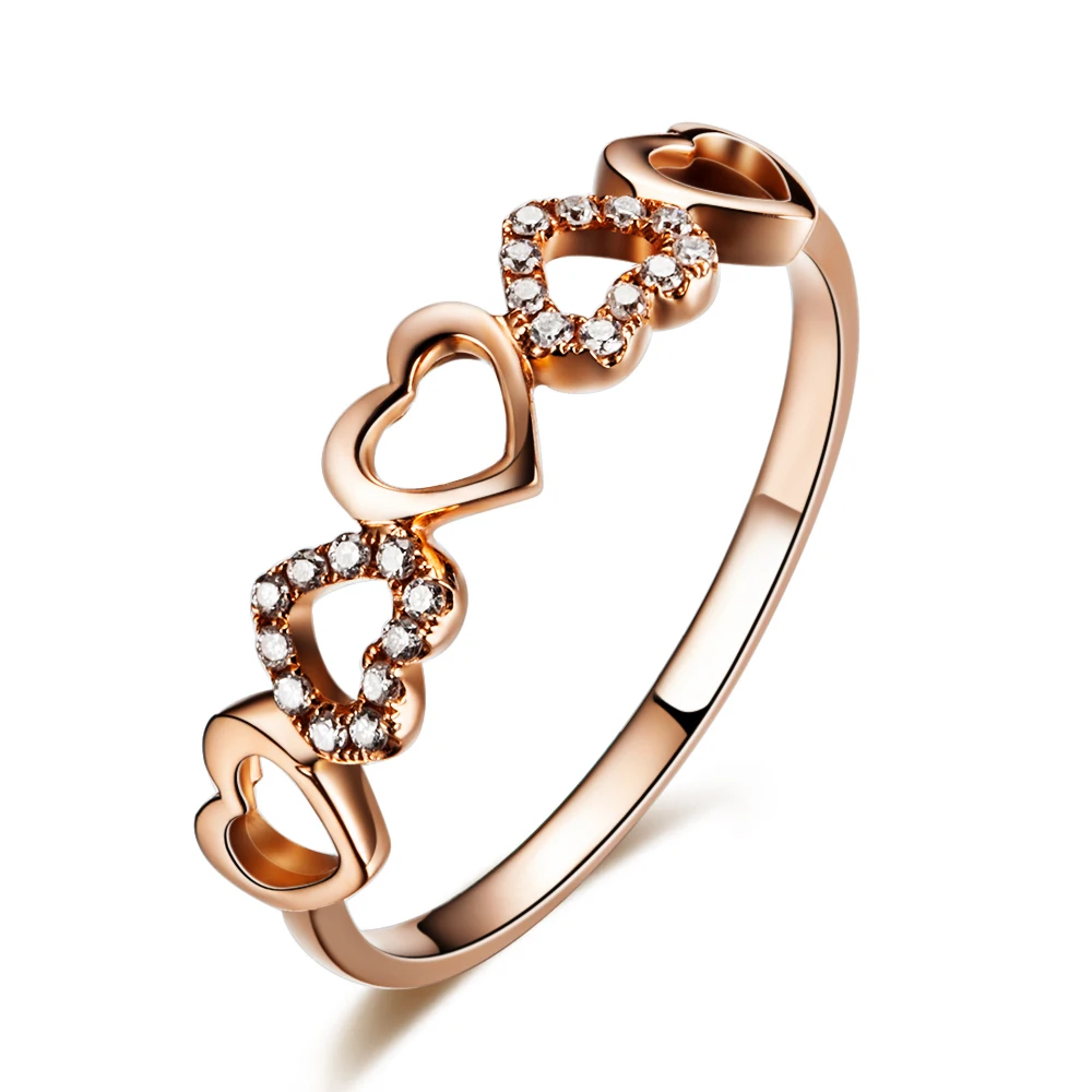 aliexpresscom buy heart shape diamond bridal ring gvbori diamond 18k rose gold engagementwedding ring for women fine jewelry valentine gift from - Rose Shaped Wedding Ring aliexpresscom buy heart shape diamond bridal ring gvbori diamond 18k rose gold engagementwedding ring for women fine jewelry valentine gift from - Rose Shaped Wedding Ring