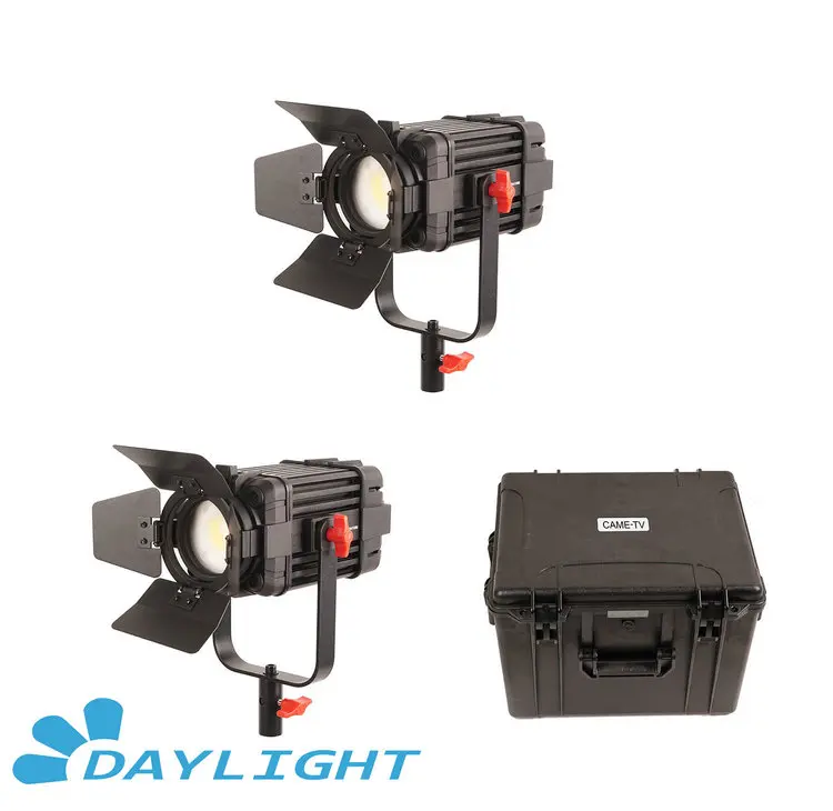 

2 Pcs CAME-TV Boltzen 60w Fresnel Fanless Focusable LED Daylight Kit