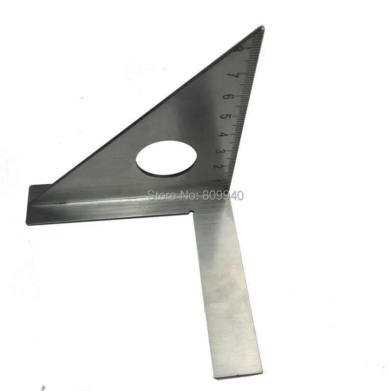 45Degree Triangular Measuring Ruler Stainless Steel Triangle Square Rafter Speed Square T and Tri Angle MulitScribe Tools