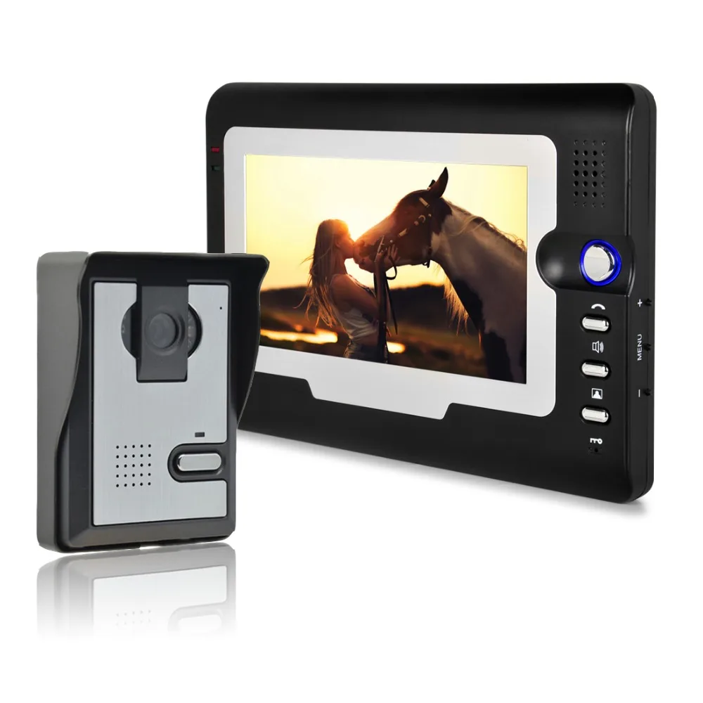 Doorbell video 7 Inch Color Video Door Phone System kit Door