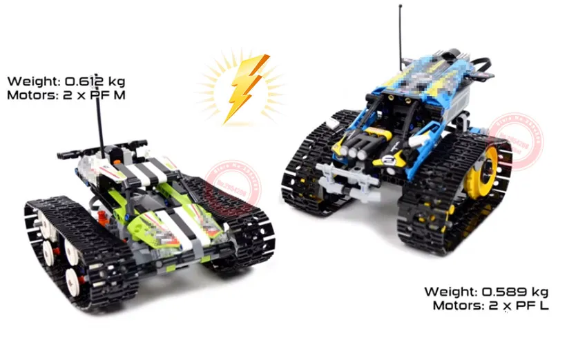 

Technic RC TRACKED RACER car Electric Motor Power Function fit legoings technic 42065 city Building Block bricks Model kid gift