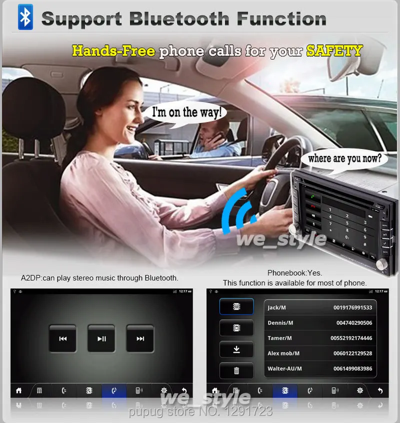 Discount Double 2 Din 7 inch Head unit In Dash Car Stereo Video Player GPS Navigation with free GPS map+Analog TV+FM/AM Car Autoradio PC 9