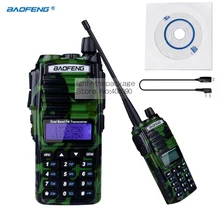 NKTECH USB Programming Cable & BAOFENG UV-82 Dual Band VHF UHF 136-174/400-520MHz FM Ham Two Way Radio Walkie Talkie Green
