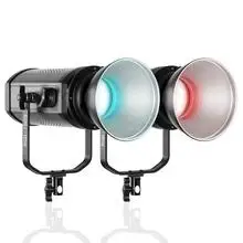 

Powerful LED Video Light RGB-150S original GVM Fresnel Sport Light RGB 360 Colors COB LED bead for camera vidoe