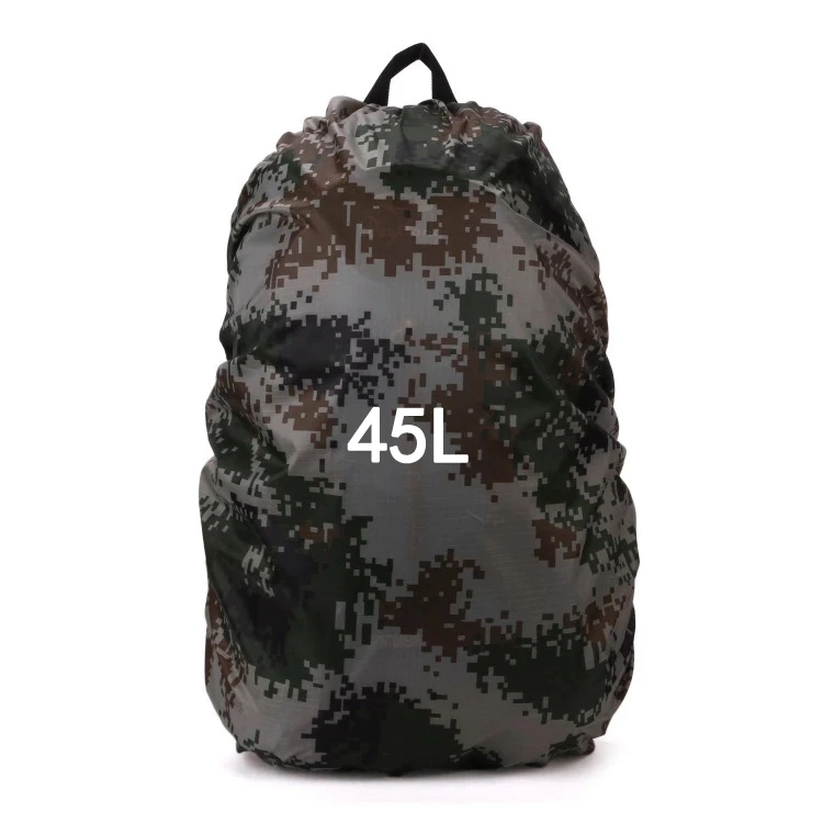 40л 60л 70Л 80л Военная уличная тактическая сумка рюкзак Крышка Водонепроницаемый Сверхлегкий походный рюкзак Спортивная Сумка дождевик - Цвет: Camouflage 45L