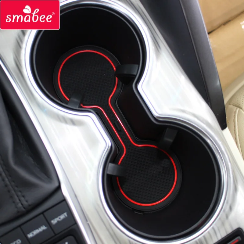 Smabee Anti-Slip Gate Slot Mat For TOYOTA CAMRY 2018 2019 2020 XV70 70 Interior Accessories 20pcs Cup Holders Non-slip mats