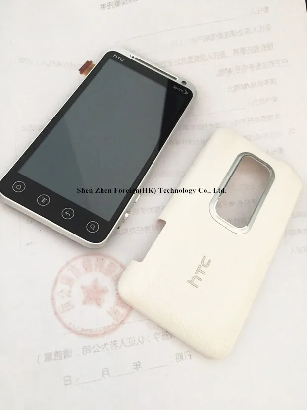 

white~Original For htc EVO 3D G17 LCD Display Screen Assembly with Back Housing