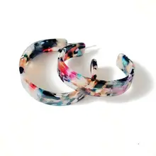 Новые милые дизайнерские разноцветные полимерные богемные стильные элегантные популярные серьги