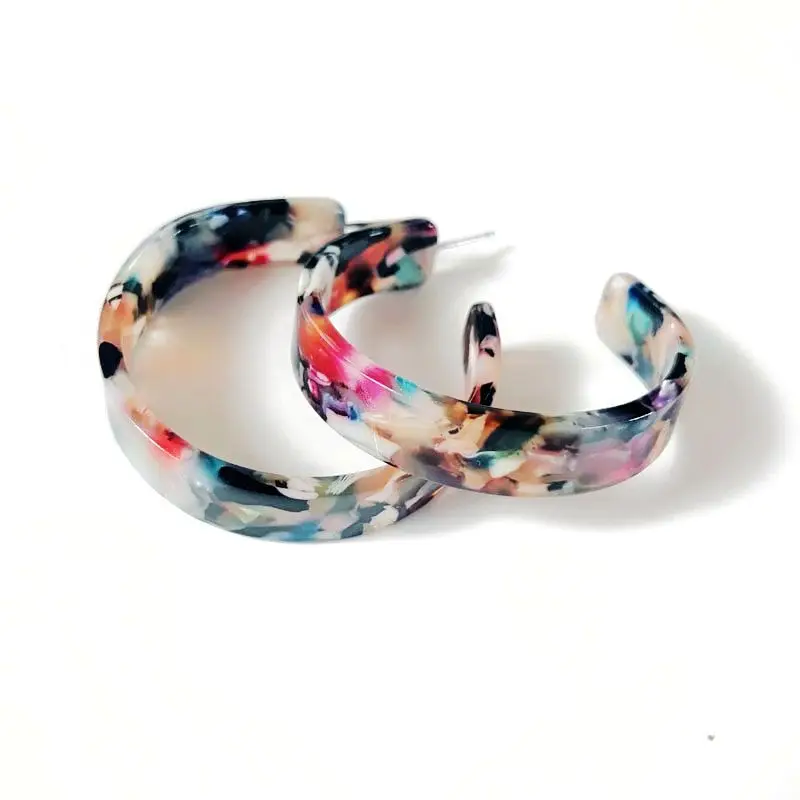 

Free Shipping New Sweet Design Mixed Color Resin Bohemia Styles Elegant Hot Popular Earring