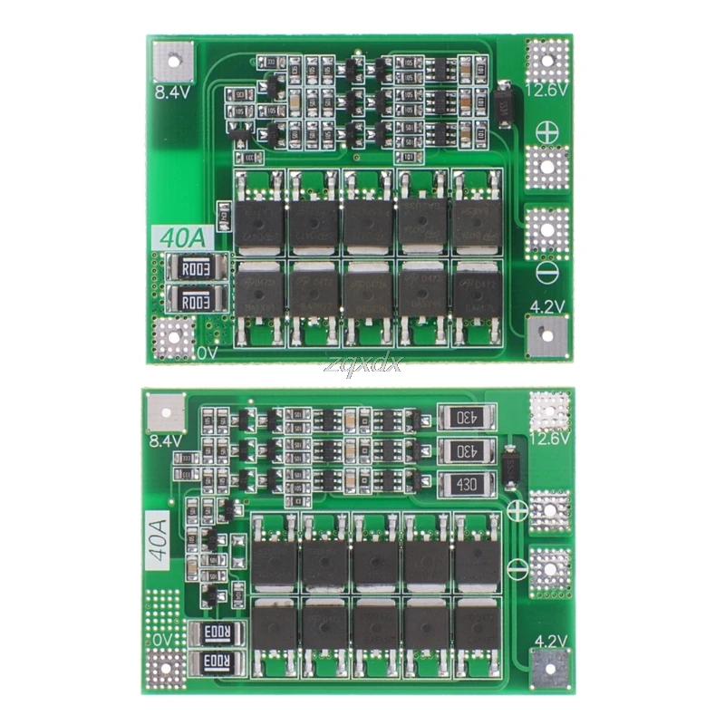 OOTDTY 3S 11,1 V 12,6 V 40A w/баланс 18650 литий-ионный аккумулятор плата защиты BMS Улучшенная/сбалансированная версия