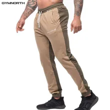 GYMNORTH Новинка медаль фитнес повседневные эластичные брюки, стрейч хлопок Мужские штаны Jogger